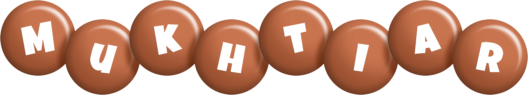 Mukhtiar candy-brown logo