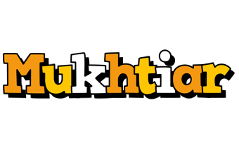 Mukhtiar cartoon logo