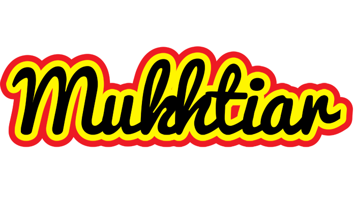 Mukhtiar flaming logo
