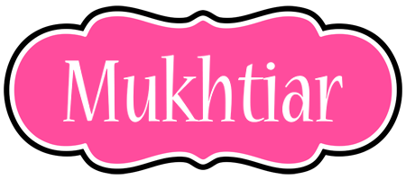 Mukhtiar invitation logo