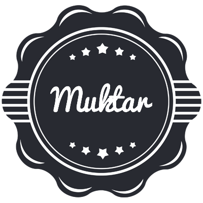 Muktar badge logo