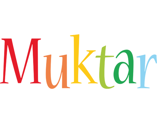 Muktar birthday logo