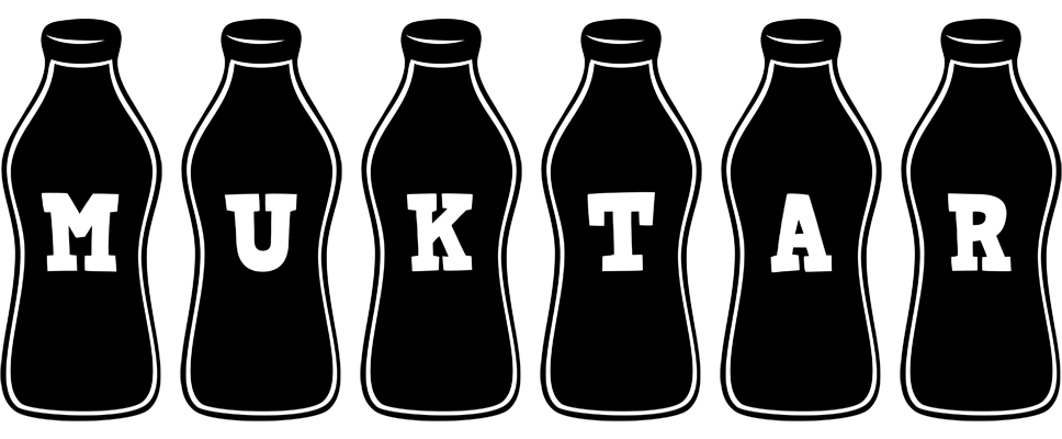 Muktar bottle logo