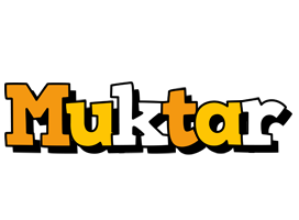 Muktar cartoon logo