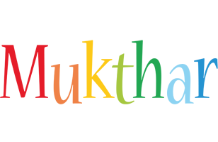 Mukthar birthday logo