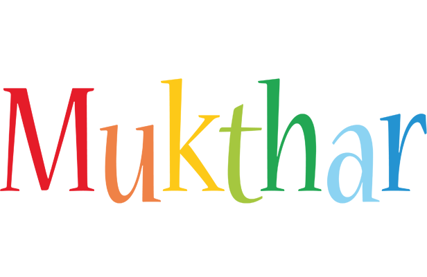 Mukthar birthday logo