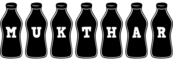 Mukthar bottle logo