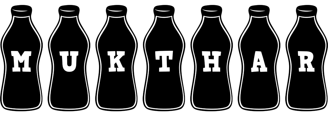 Mukthar bottle logo