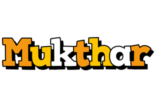 Mukthar cartoon logo