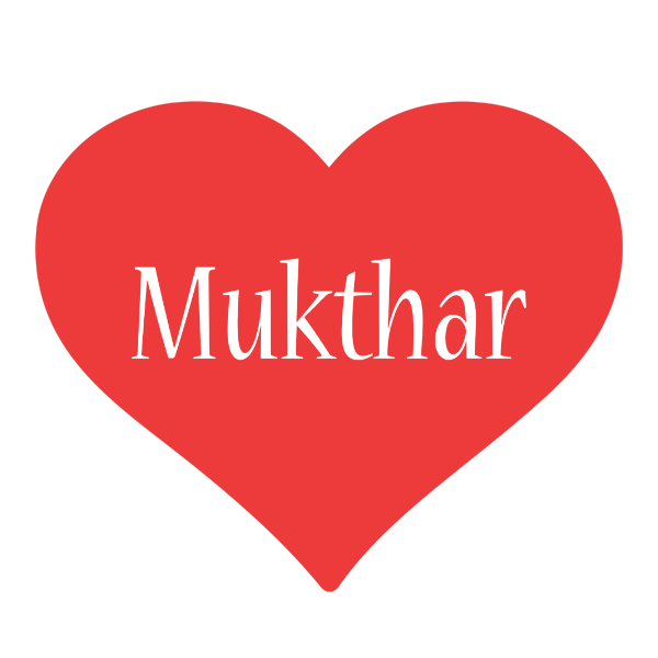 Mukthar love logo