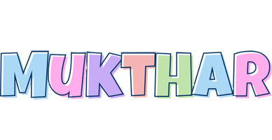 Mukthar pastel logo