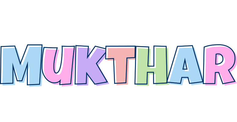 Mukthar pastel logo