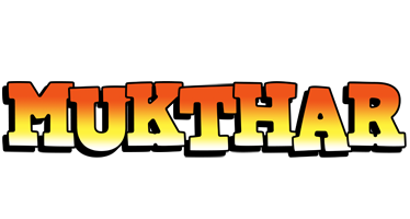 Mukthar sunset logo