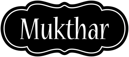 Mukthar welcome logo