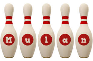 Mulan bowling-pin logo