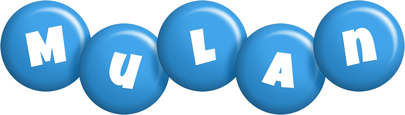 Mulan candy-blue logo