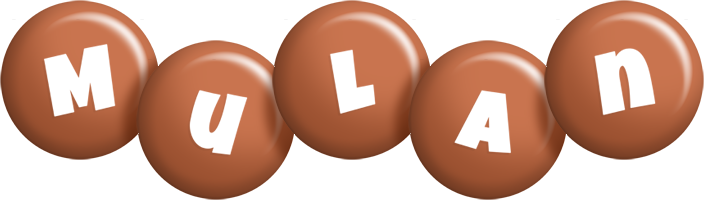Mulan candy-brown logo