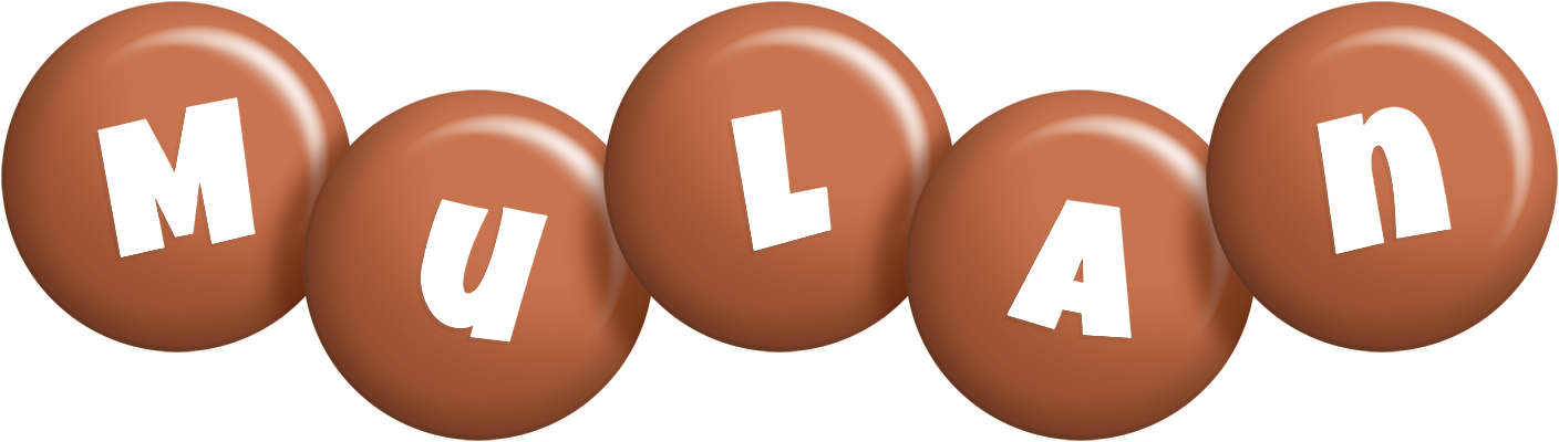Mulan candy-brown logo
