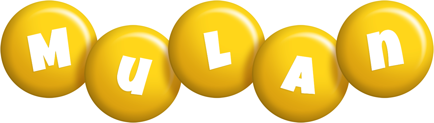 Mulan candy-yellow logo