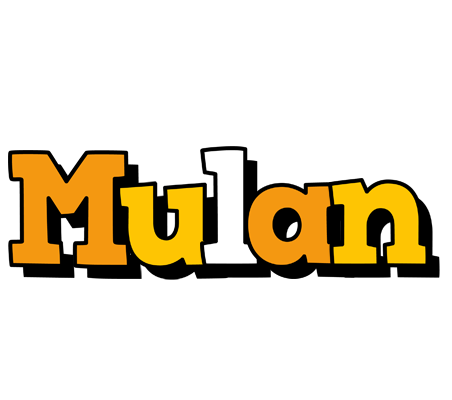 Mulan cartoon logo