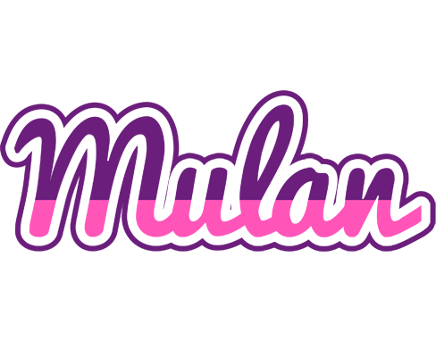 Mulan cheerful logo