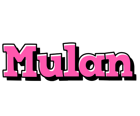 Mulan girlish logo