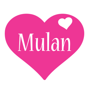 Mulan love-heart logo