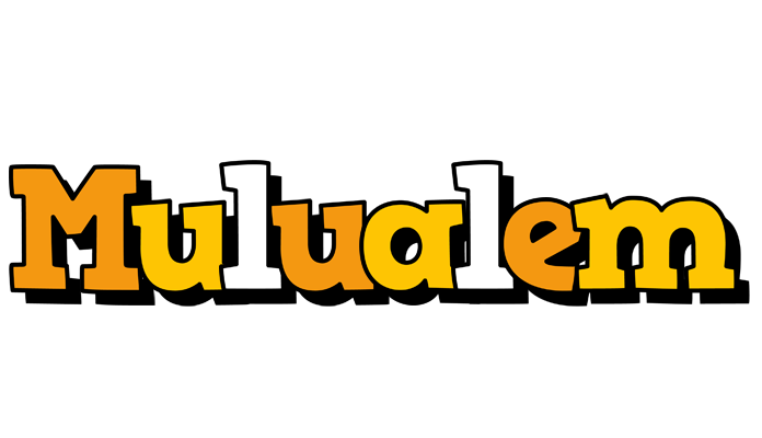 Mulualem cartoon logo