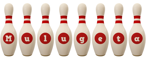 Mulugeta bowling-pin logo