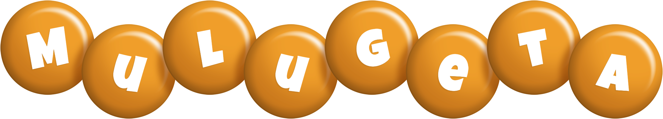 Mulugeta candy-orange logo