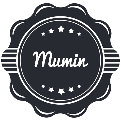Mumin badge logo
