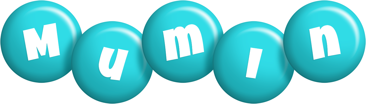 Mumin candy-azur logo