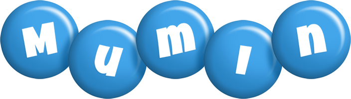 Mumin candy-blue logo