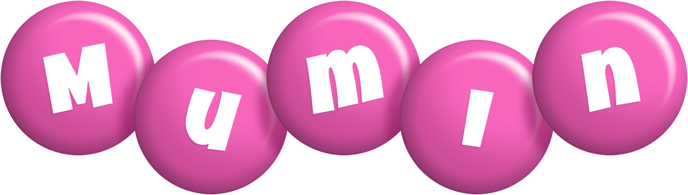 Mumin candy-pink logo