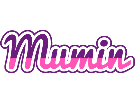 Mumin cheerful logo