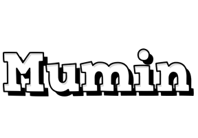 Mumin snowing logo
