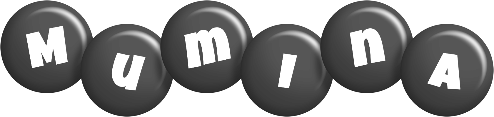 Mumina candy-black logo