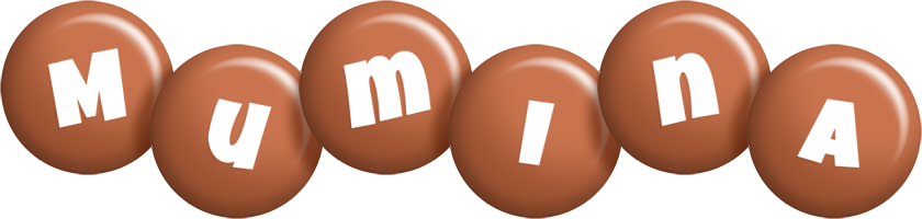Mumina candy-brown logo