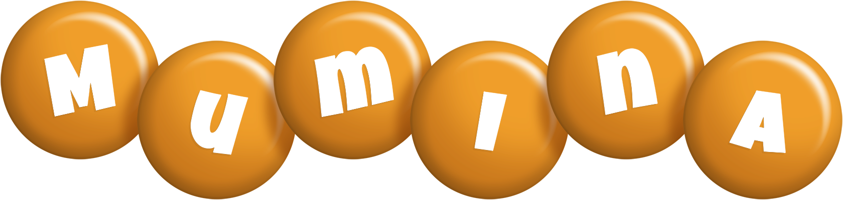 Mumina candy-orange logo