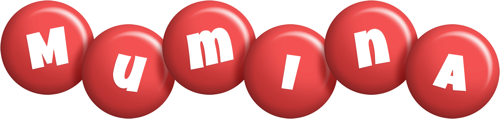 Mumina candy-red logo