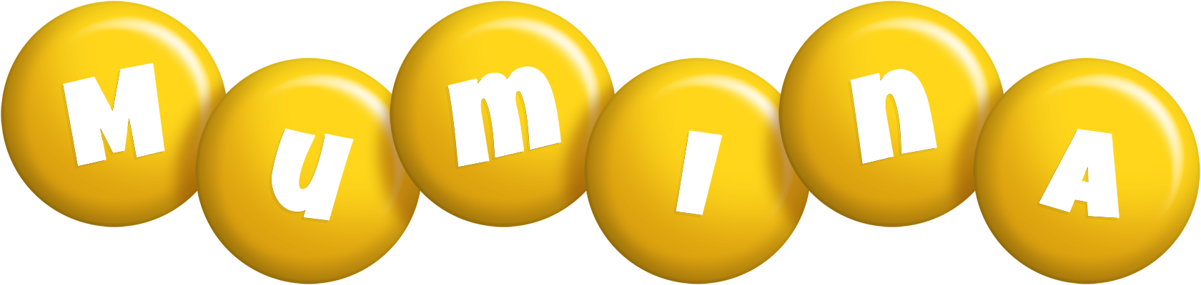 Mumina candy-yellow logo