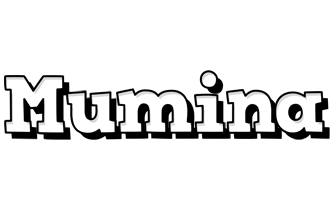 Mumina snowing logo