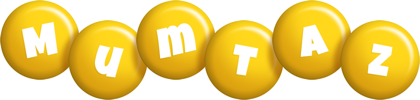 Mumtaz candy-yellow logo