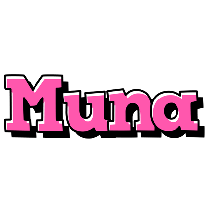 Muna girlish logo