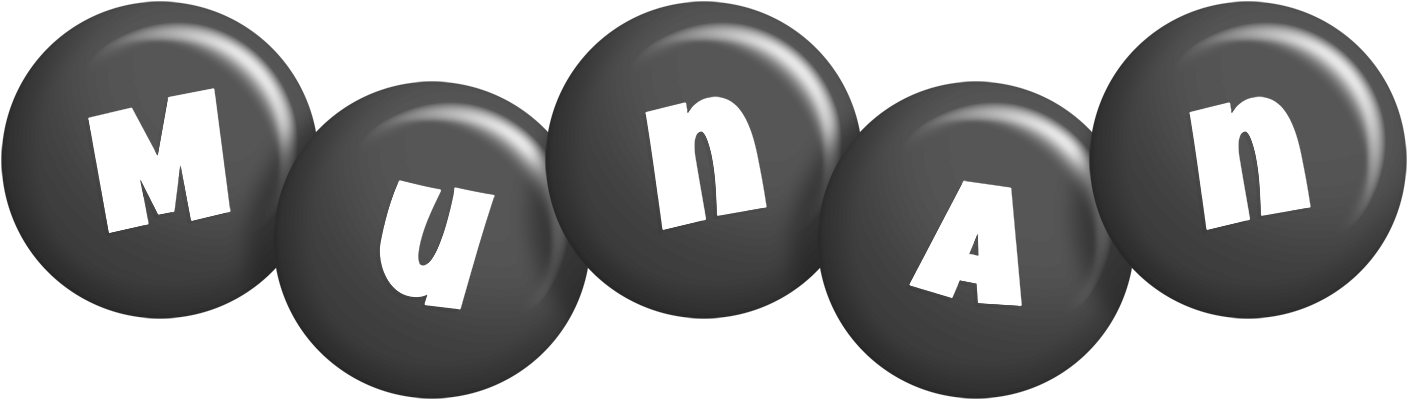 Munan candy-black logo