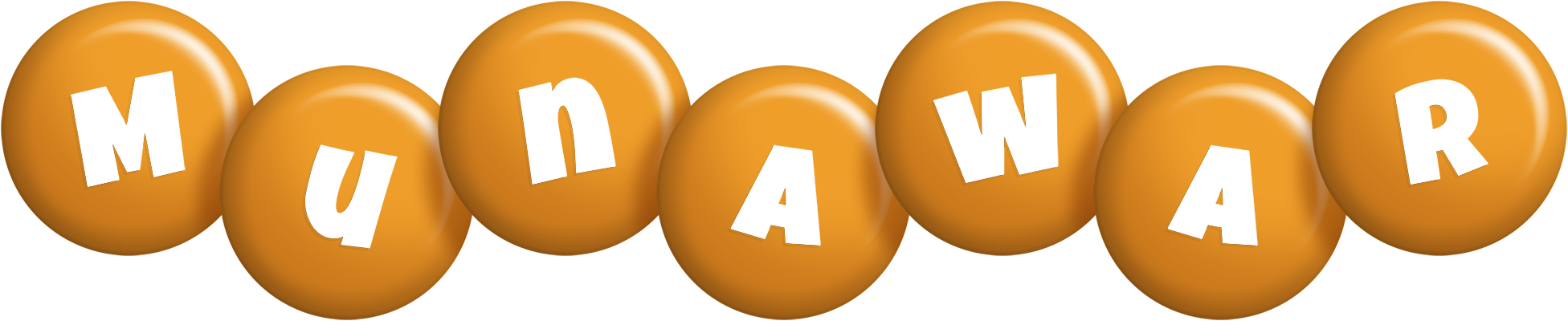 Munawar candy-orange logo
