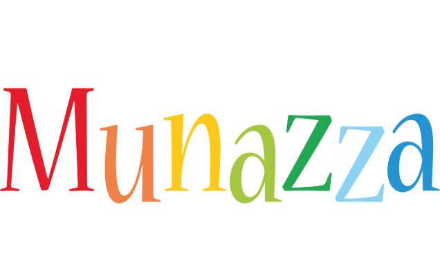 Munazza birthday logo