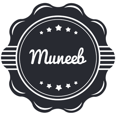 Muneeb badge logo