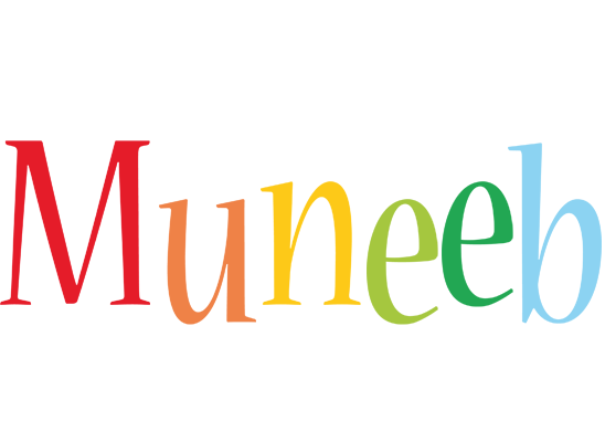Muneeb birthday logo