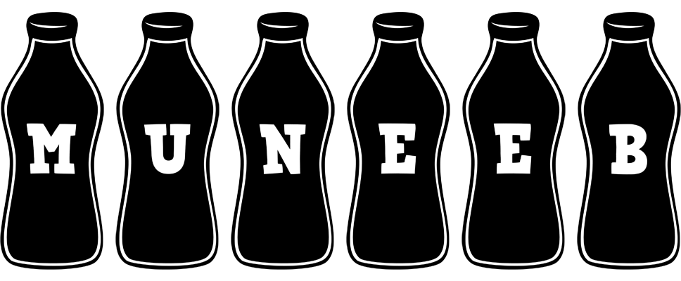 Muneeb bottle logo